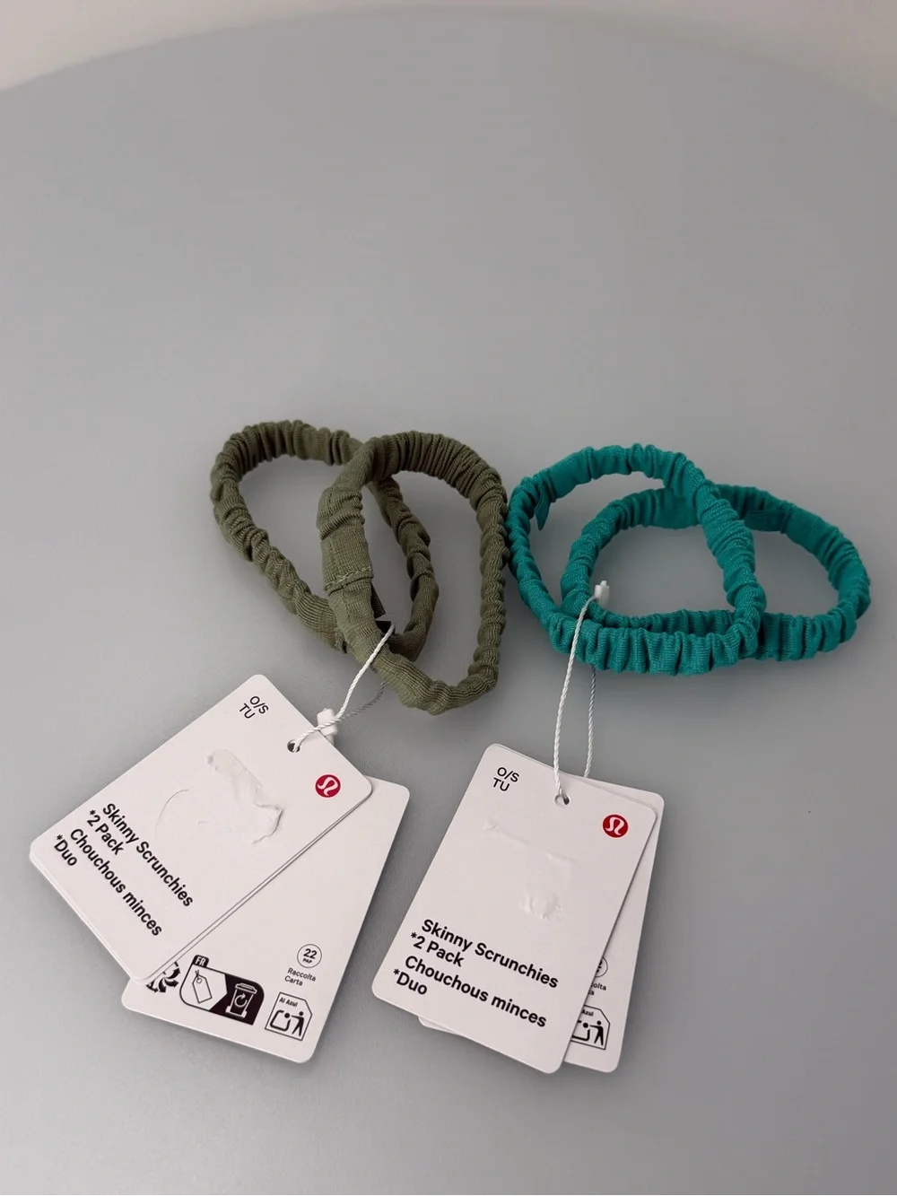!BUNDLE 4pcs - lululemon athletica Skinny Scrunchies 2-Pack